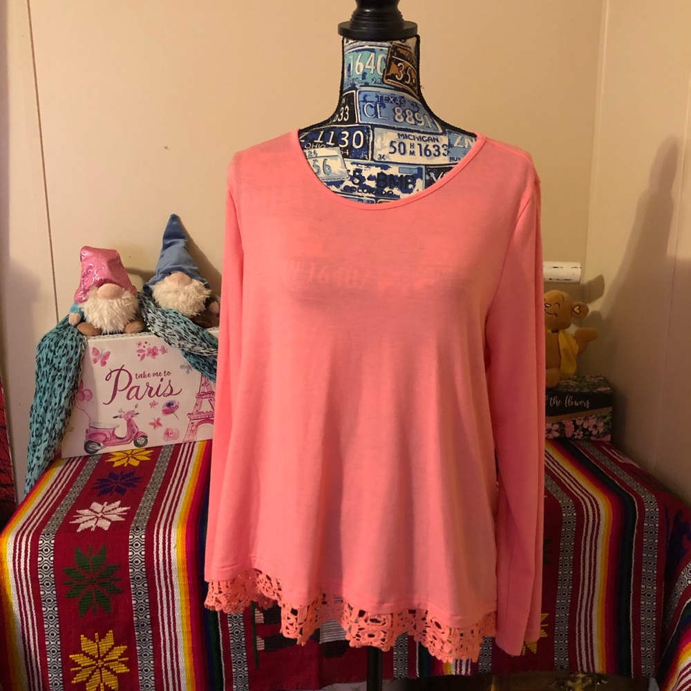 🌟B2G1🌟 Zanzea Long Sleeve Knit Floral Lace Top